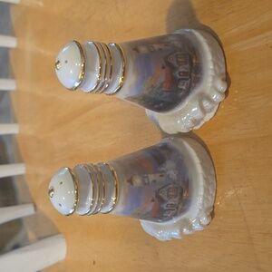 Lenox Thomas Kinkade Lighthouse Salt and Pepper Shakers